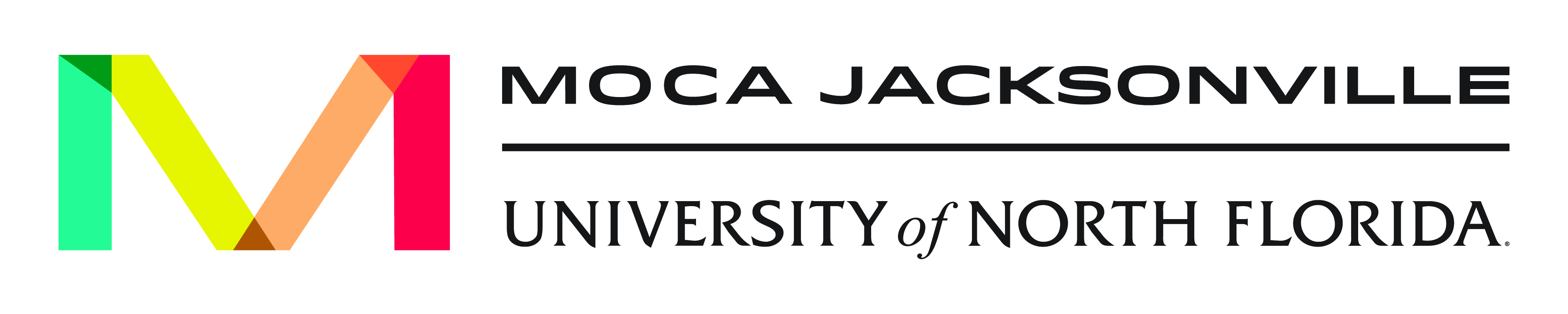 MOCA Jacksonville, University of North Florida Logo